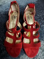 Tanzschuh- Leder/rot