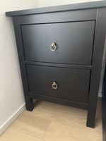 Ikea Nachttisch schwarz 2 Schubladen