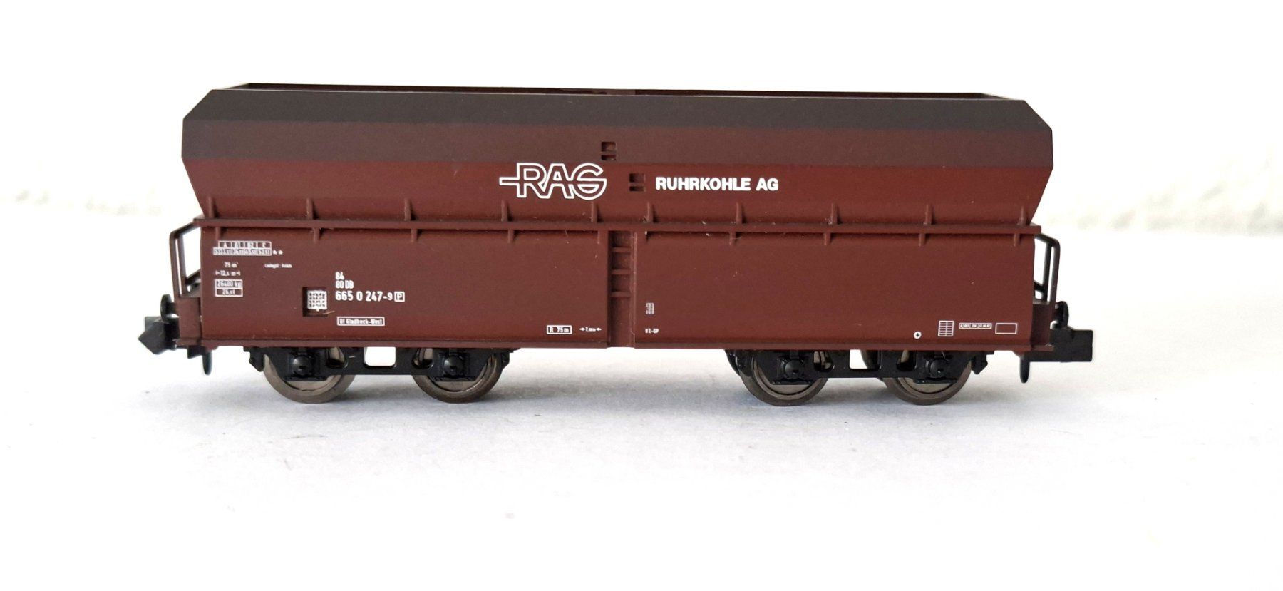 Trix Modellini di ferrovie: Minitrix  DB Kohlewagen RAG  RUHRKOHLE AG – Usato da Biberist venduto da Ntrains 2