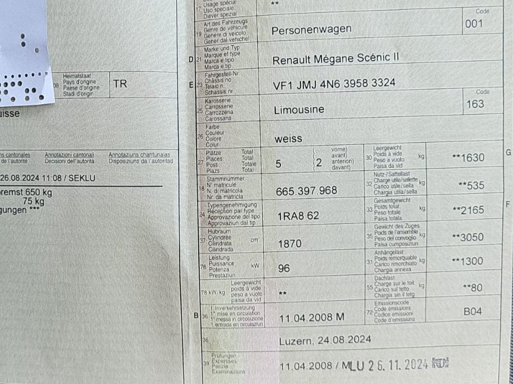 Renault Automobili: Renault Mégane Scénic Limousine – Usato da Menznau venduto da jrba 6
