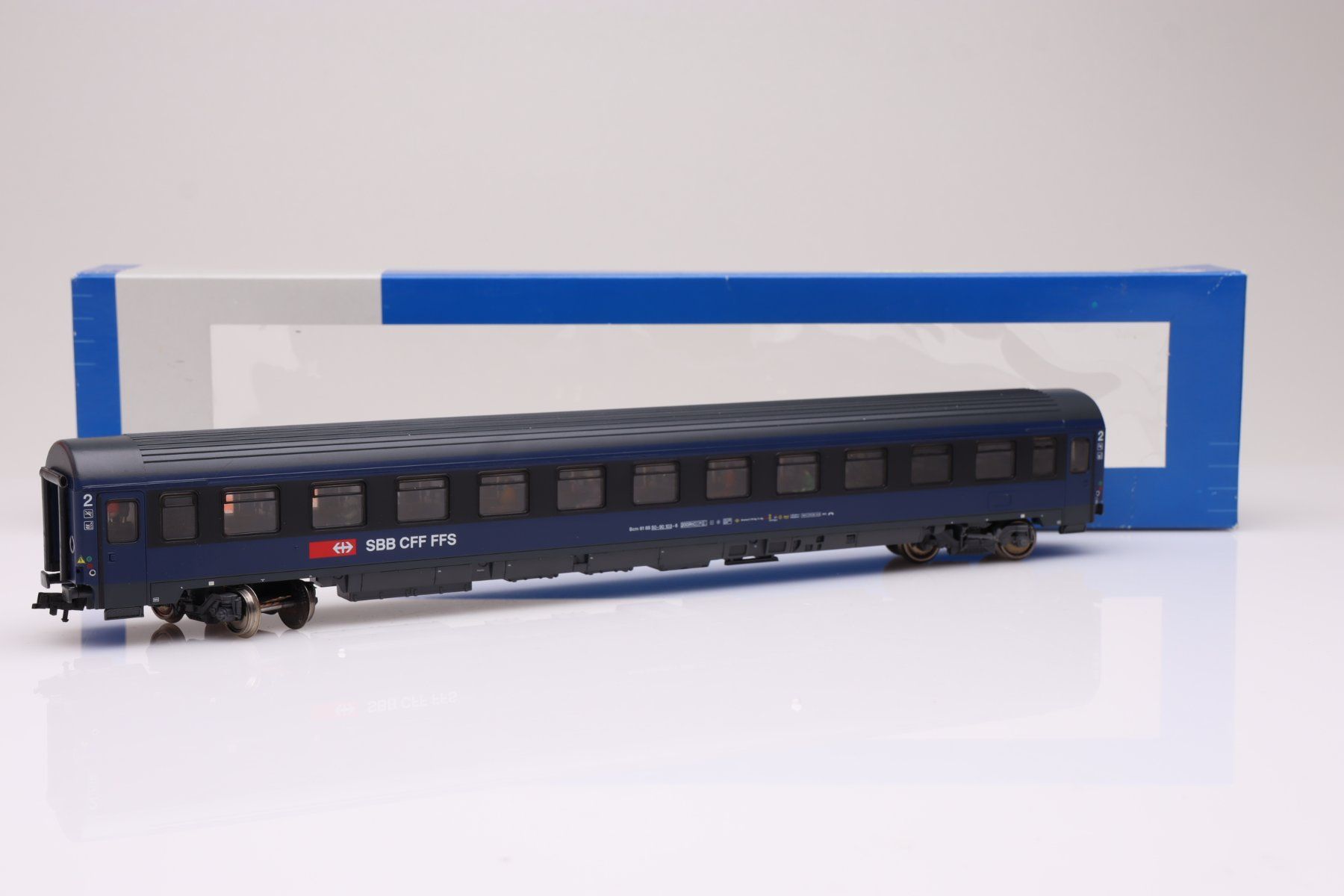 Roco Modellini di ferrovie: Roco 44976 SBB Bcm EC Wagen, H0 – Usato da Ried (Muotathal) venduto da Modellbahn.swiss