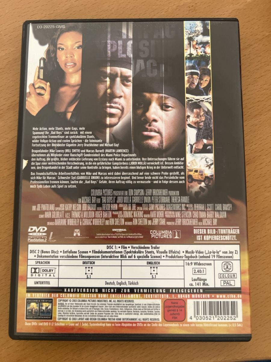 Alle DVDs: Bad Boys II 2 DVDs Extended Version – Gebraucht aus windisch von meisterkingremo 1