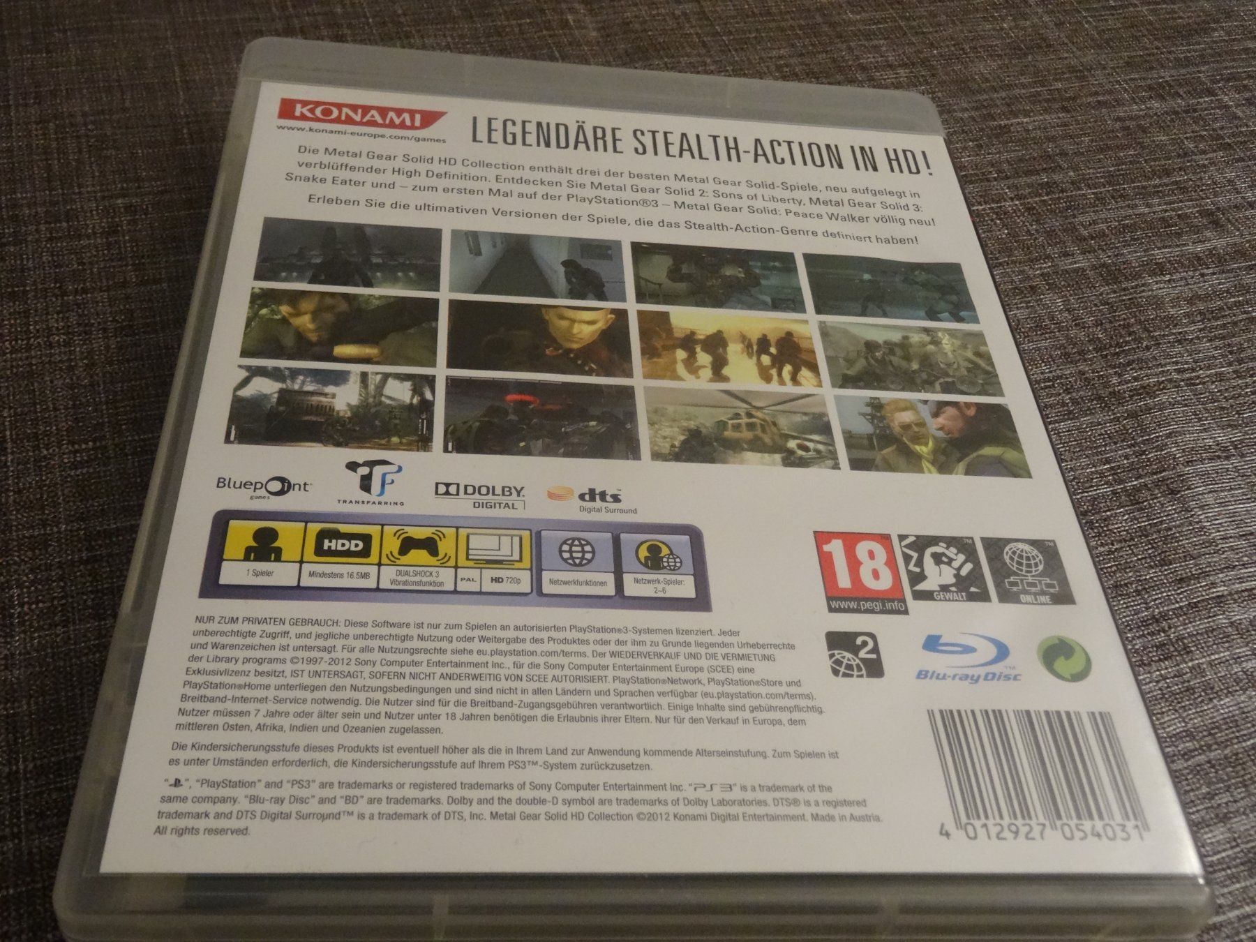 Sony Giochi: Metal Gear Solid HD Collection PS3 – Usato da Olten venduto da Disc-Ausverkauf 2