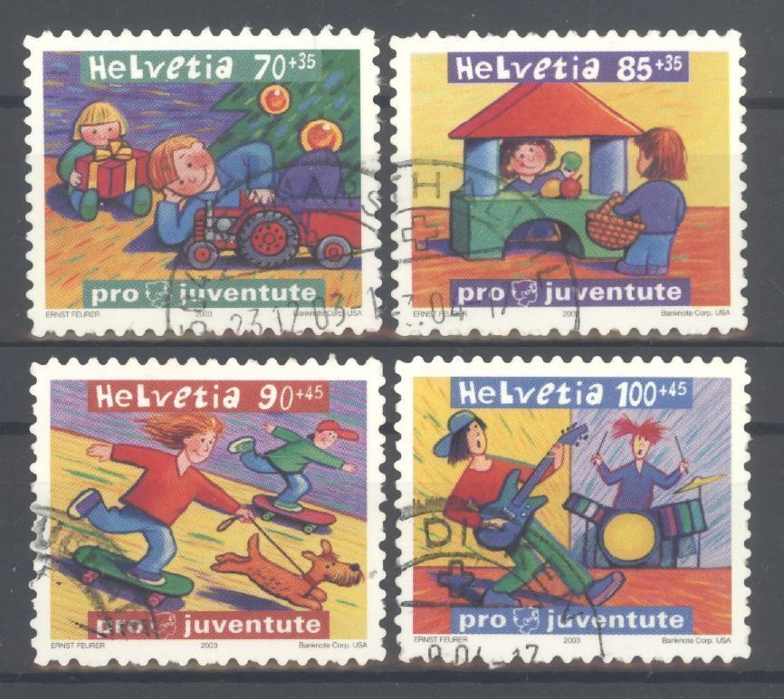 Tutti i francobolli: 2003, Pro Juventute, aus Markenheft – Usato da Willisau venduto da Vollstempel