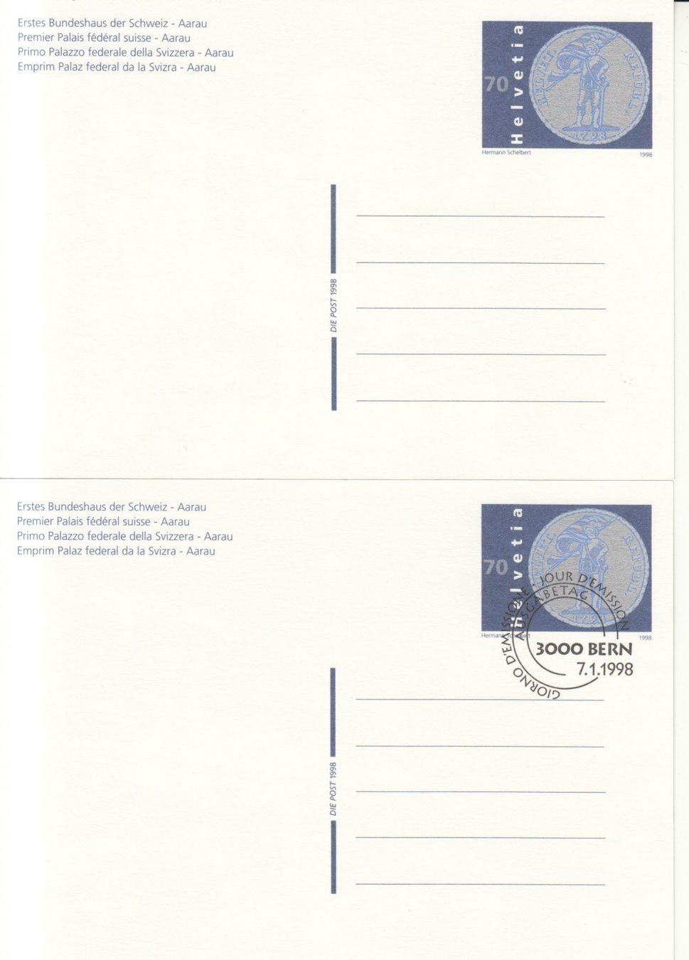 Tutti i francobolli: SGK PK 231 postfrisch und mit ET – Usato da Bürglen TG venduto da StampGraf 1