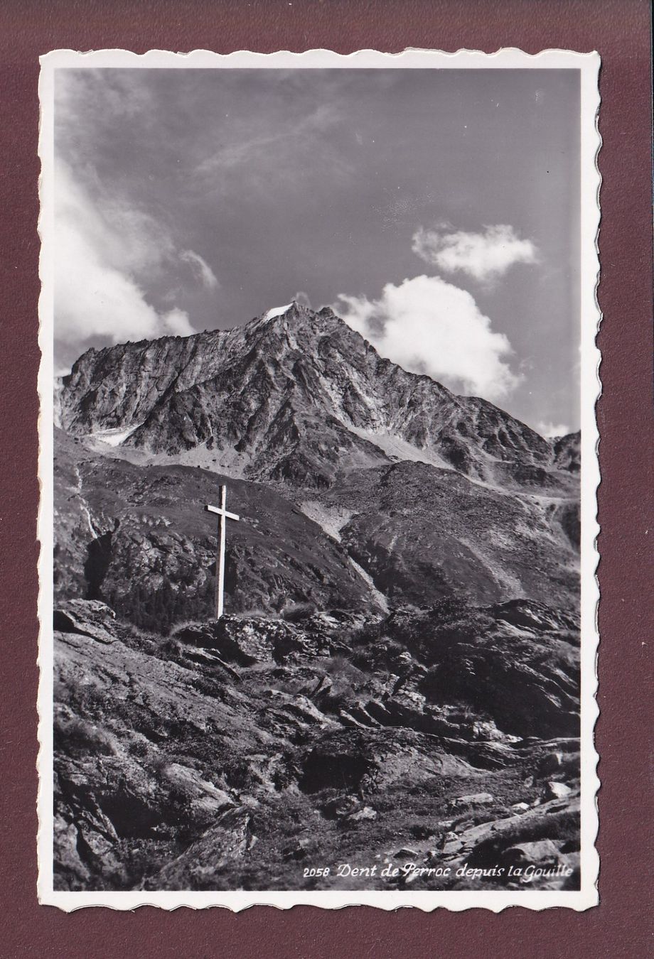 Ansichtskarten: DENT DE PERROC depuis La Gouille – Gebraucht aus Pully von nicecards