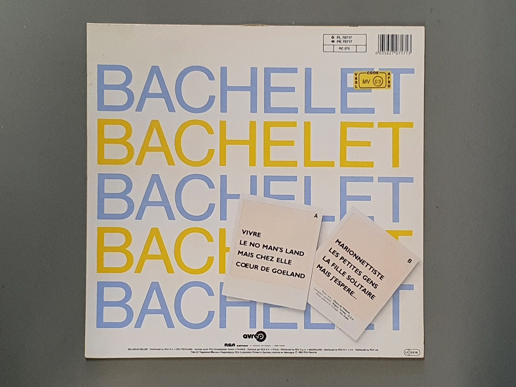 Dischi in vinile: Pierre Bachelet - Bachelet (LP) – Usato da Aegerten venduto da taxidermo 1