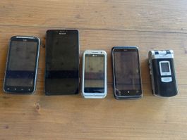 Retro Handy Sammlung: HTC, LG, Microsoft, Sony Ericsson!