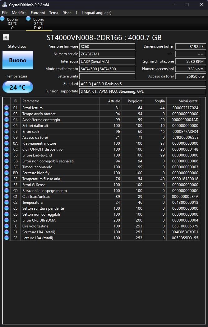 Seagate Disques durs: HDD Seagate Ironwolf 4TB #2 – D'occasion à Tesserete par aughi 1