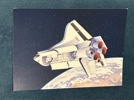 Space Shuttle Postkarte, Luzern 1981, selten!