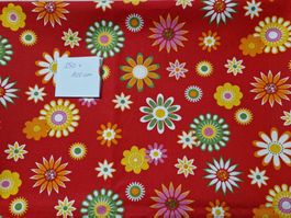 Baumwolle Blumenmuster rot