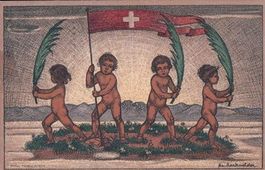 Fête Nationale Suisse 1916 Friedensinsel (1.8.1916)