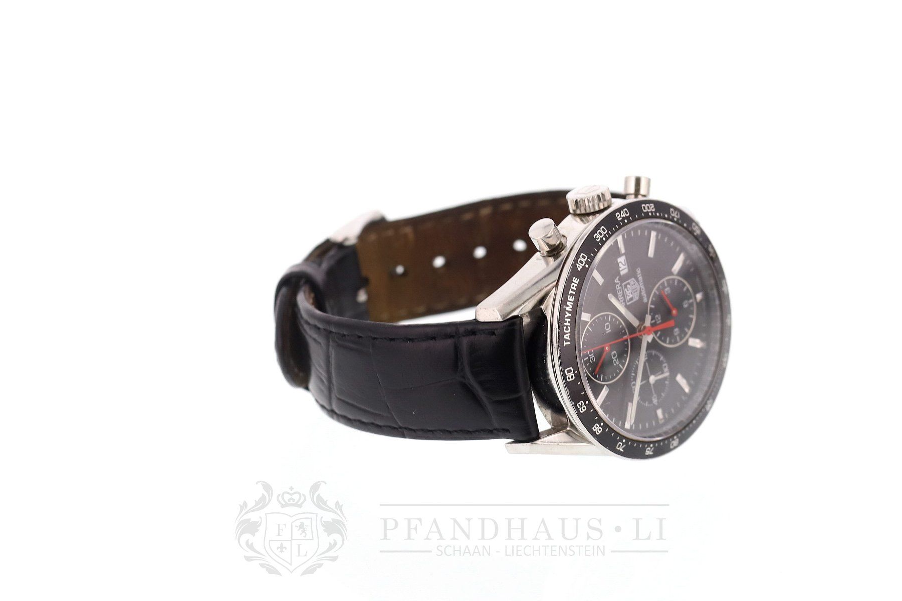 Tag Heuer Orologi: TAG Heuer Carrera Automatic Chronograph Calibre 17 – Difettoso da Schaan venduto da Pfandhaus-LI 8