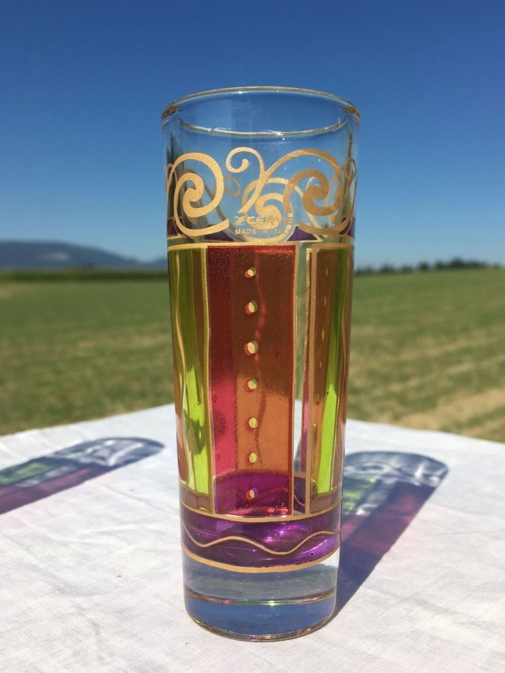 Bicchieri: 2 Cerve  Digestif-Glas   Schnapsglas  Blumenvase Handarbeit – Usato da Subingen venduto da ArtBead 1
