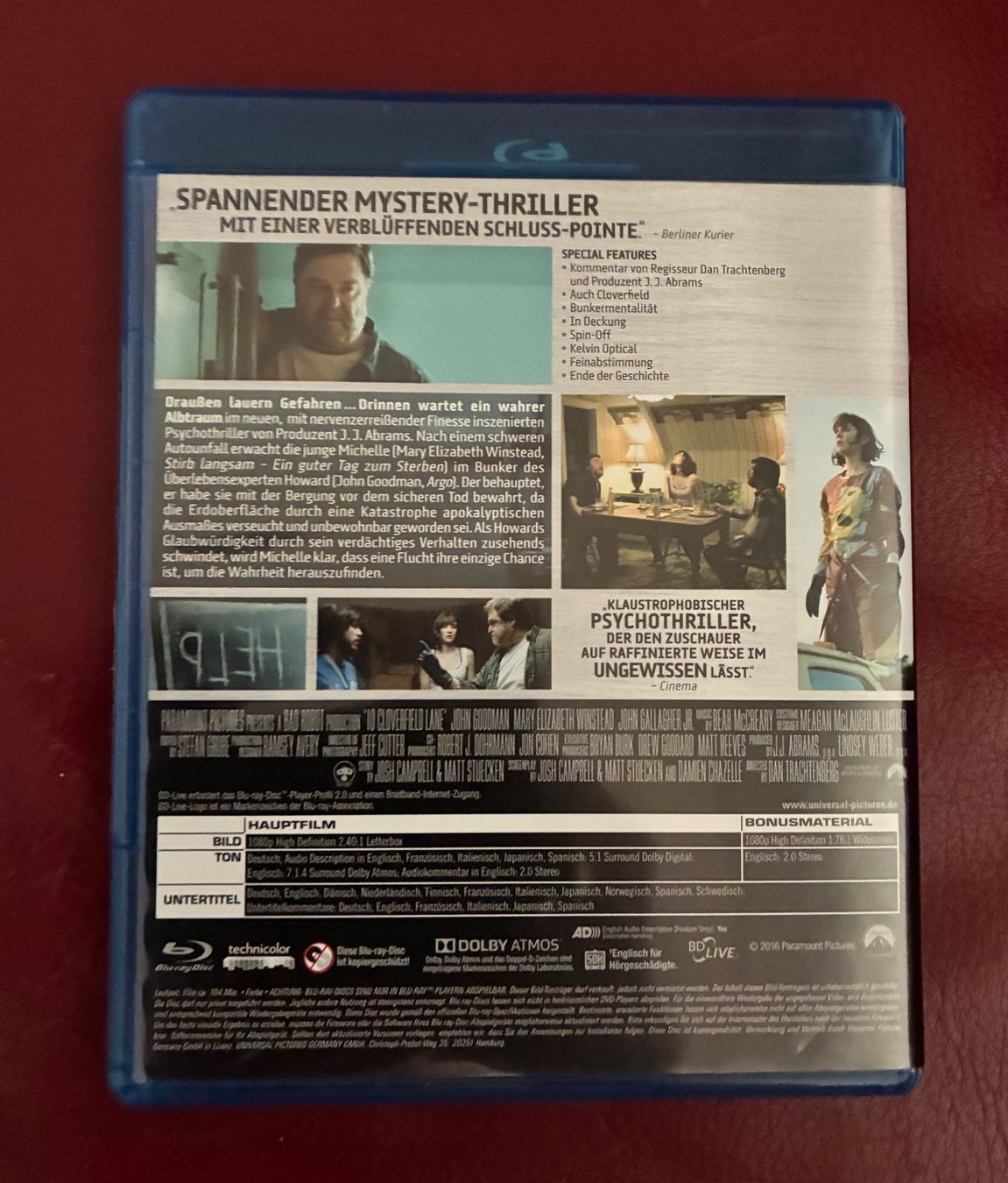 Tutti i DVDs: 10 Cloverfield Lane – Usato da Seuzach venduto da ephi7 1