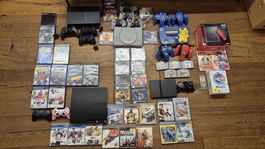 Playstation 1 / zweimal PS2 / 3 / Nintendo 64 / Nintendo Wii