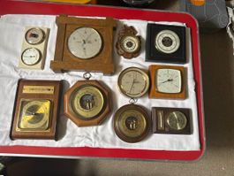 Konvolut 9 Barometer Wetterstationen gebraucht