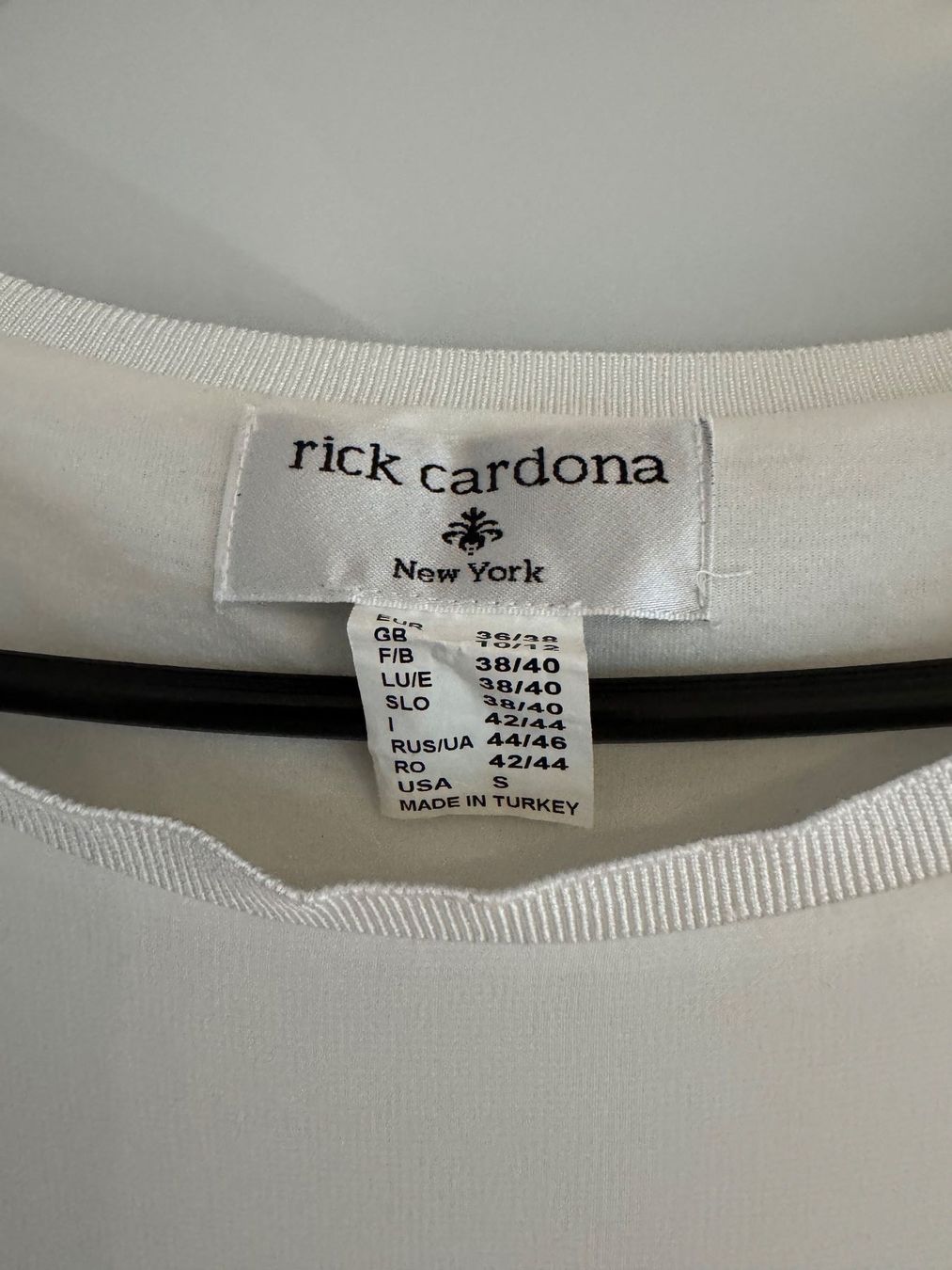 Camicette: Bluse von rick carbona, weiss, Grösse 38 – Usato da Rorschacherberg venduto da beeechen 3