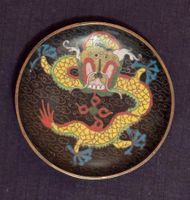kleine Teller Cloisonne Chinesisch 1850-1890