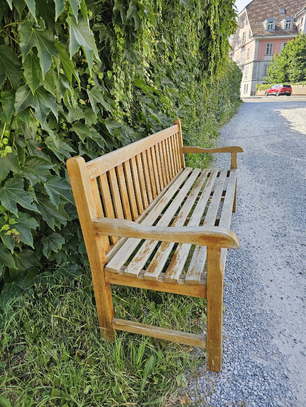 Bänke: 3er-Teak-Gartenbank – Gebraucht aus Meisterschwanden von Hummer21 1