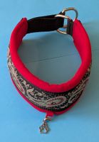 Hunde-Halsband aus Softshell / Zierborten / Zugstopp