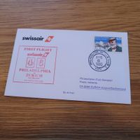 Luftpost Brief Zürich Philadelphia 1990 Swissair