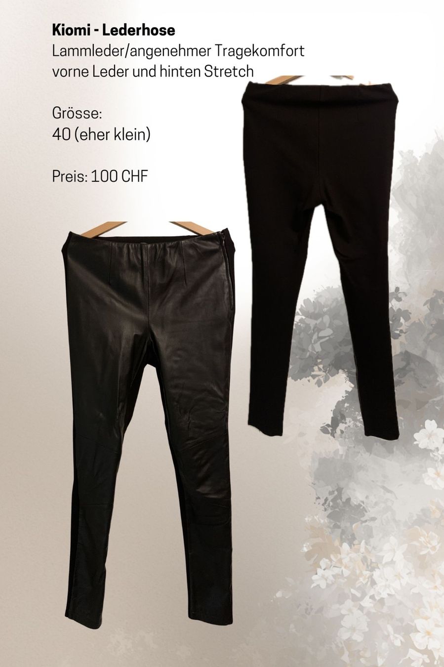 Hosen: Lammlederhose vorne Leder und hinten Stretch – Gebraucht aus Wettswil von Shermann76