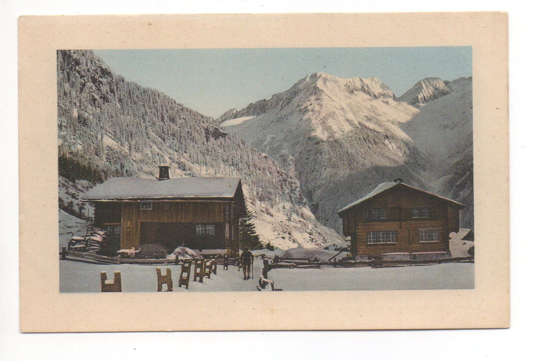 Cartoline postali: WINTER in den Bergen, Skiläufer – Nuovo (secondo la descrizione) da Jona venduto da philajona