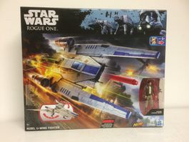 STAR WARS REBEL U WING FIGHTER w. CASSIAN ANDOR FIGURE nerf