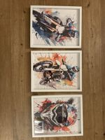 Bilderserie Motorrad Kinderzimmer Jugendzimmer Deko