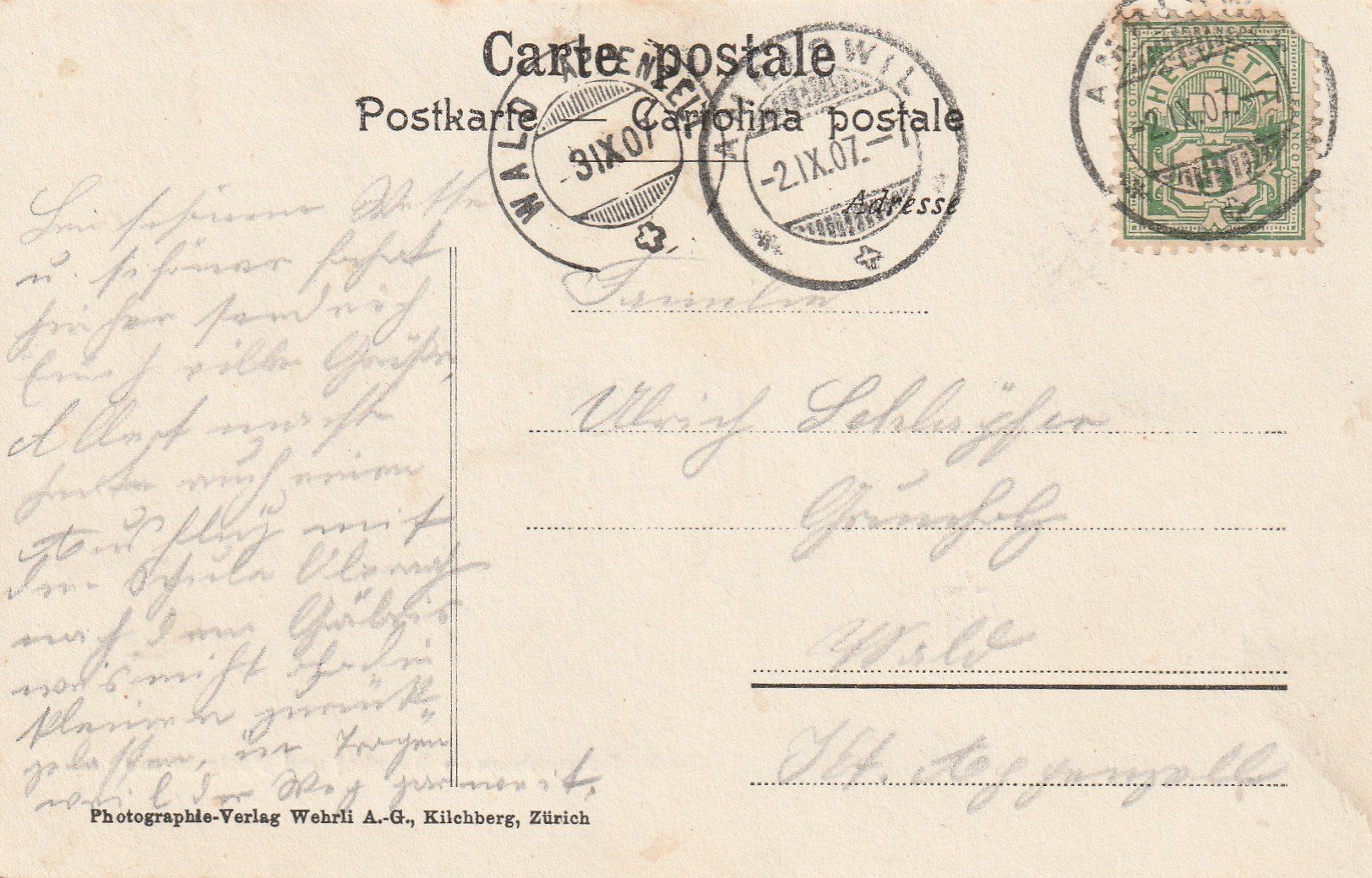 Cartes postales: Romanshorn Post und Bahnhof – D'occasion à Rorschacherberg par fratovi2 1