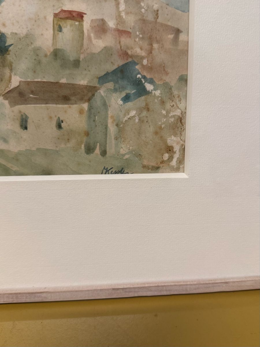Gemälde: Aquarell Hand signiert Bild  – Gebraucht aus Schlieren von Freundlich02 4