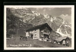 Scesaplana, Scesaplana-Haus, mit Pferd