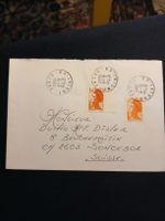 Lettre de France avec timbres Marianne, année 1989. Irigny