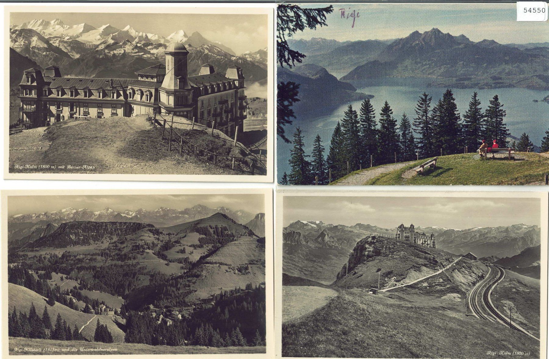 Ansichtskarten: 4 AK - Rigi – Gebraucht aus Ettingen von Kartenplanet