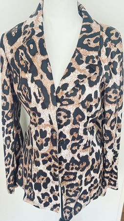 Schicker Damen Blazer Leopardenmuster Grösse M