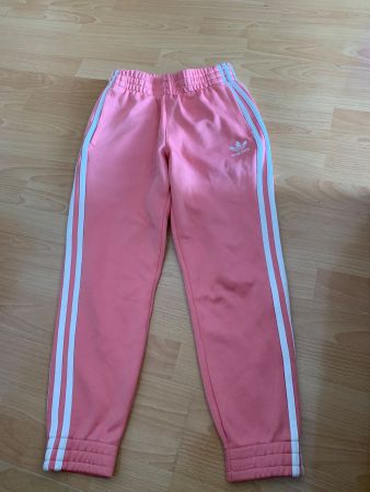 Joli pantalon de jogging rose Adidas taille 152