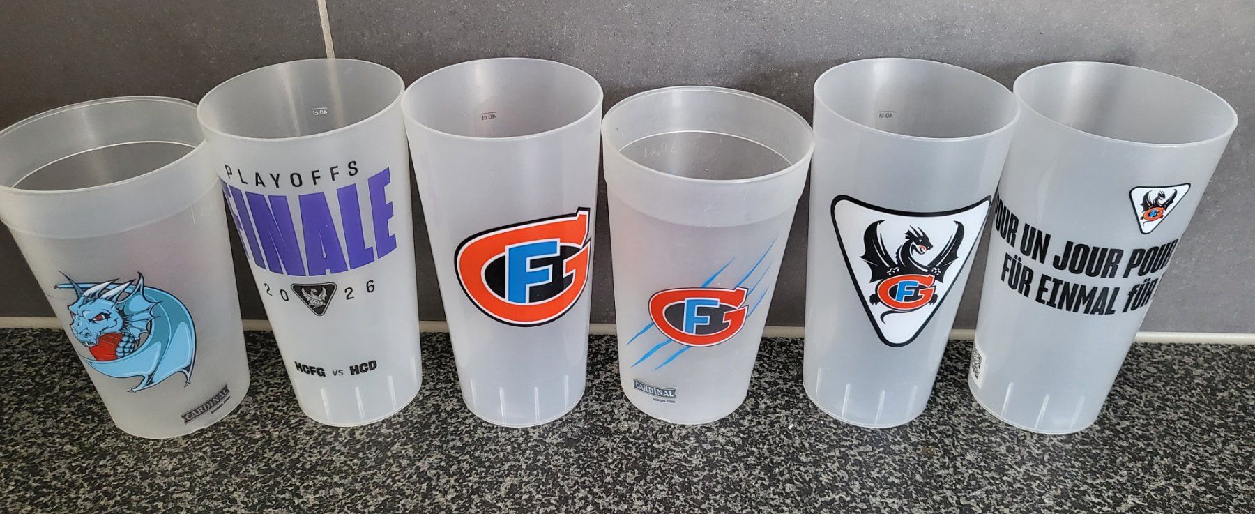 Verres: Gottéron gobelets 6 pièces – D'occasion à Granges-Paccot par Cecile76