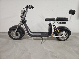 E-Scooter Citycoco schwarz/weiss guter Zustand mit Zubehör