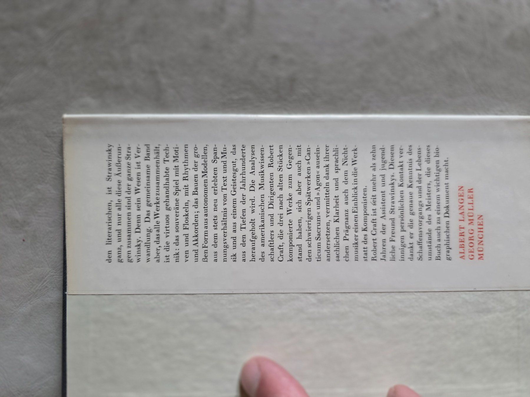 Libri: STRAWINSKY - Robert Craft - Langen Müller Verlag – Usato da Walterswil BE venduto da Lonitti 5
