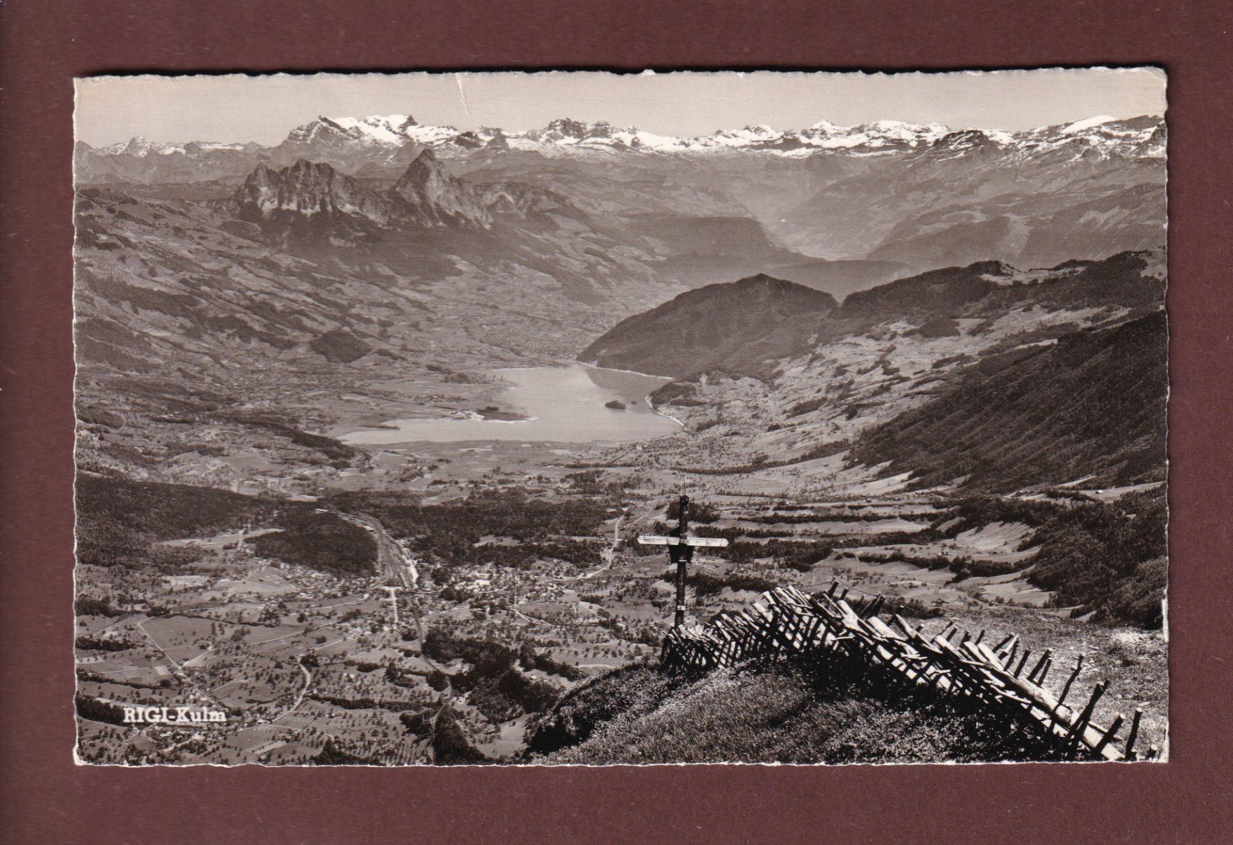 Cartoline postali: RIGI-KULM - Lauerzersee - Goldau – Usato da Pully venduto da nicecards-shop