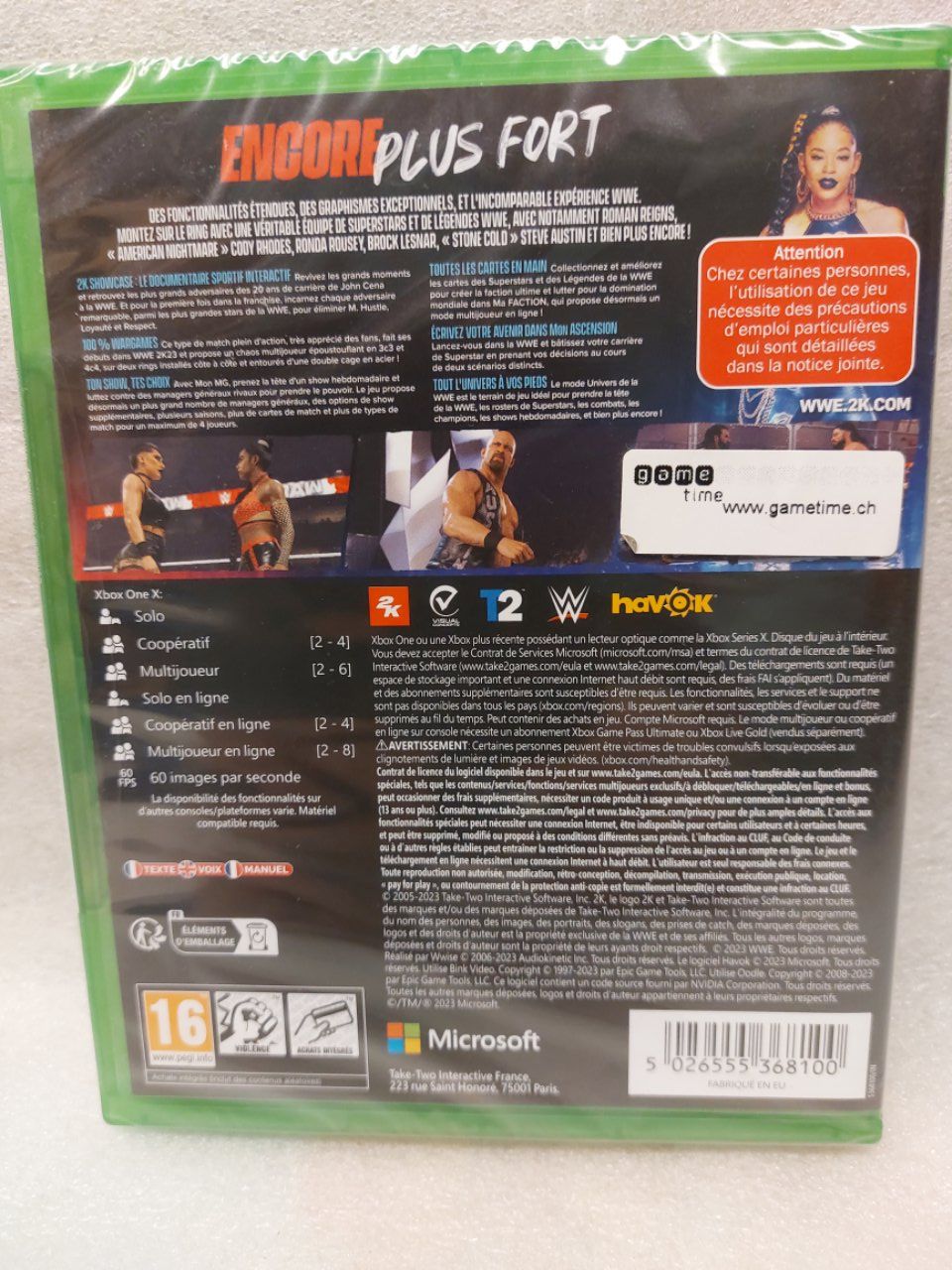 Microsoft Jeux: WWE 2K23 - Xbox One - 100% NEW – Neuf avec emballage d'origine à Pambio Noranco par Pol69 1