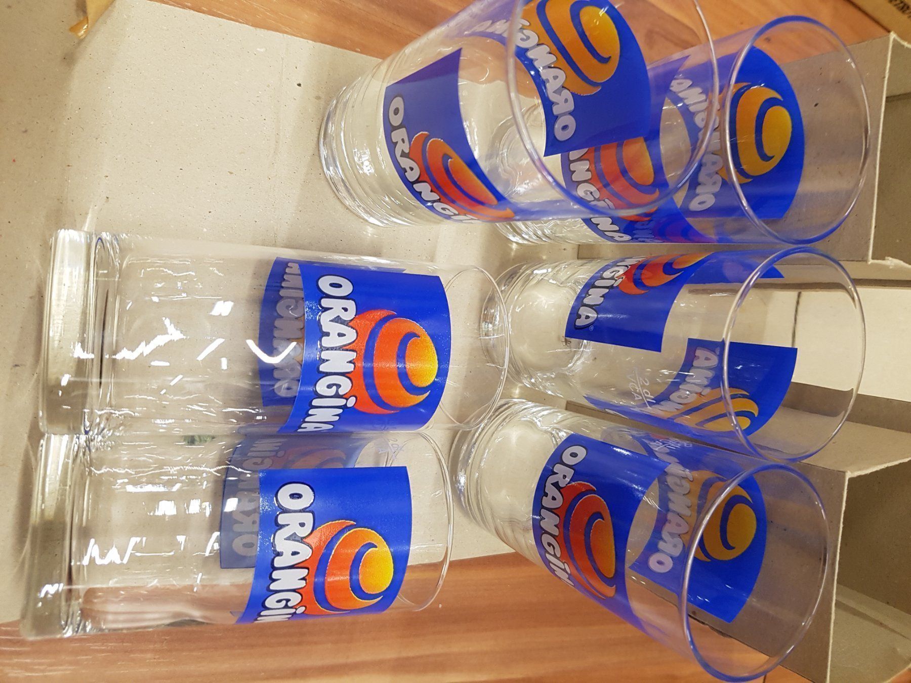 Bicchieri: 6 Orangina gläser 2dl L3 – Usato da Schwarzenburg venduto da flamingo1970
