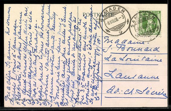 Cartes postales: AK Samaden, Ortsansicht – D'occasion à Berlin par bartko-reher 1