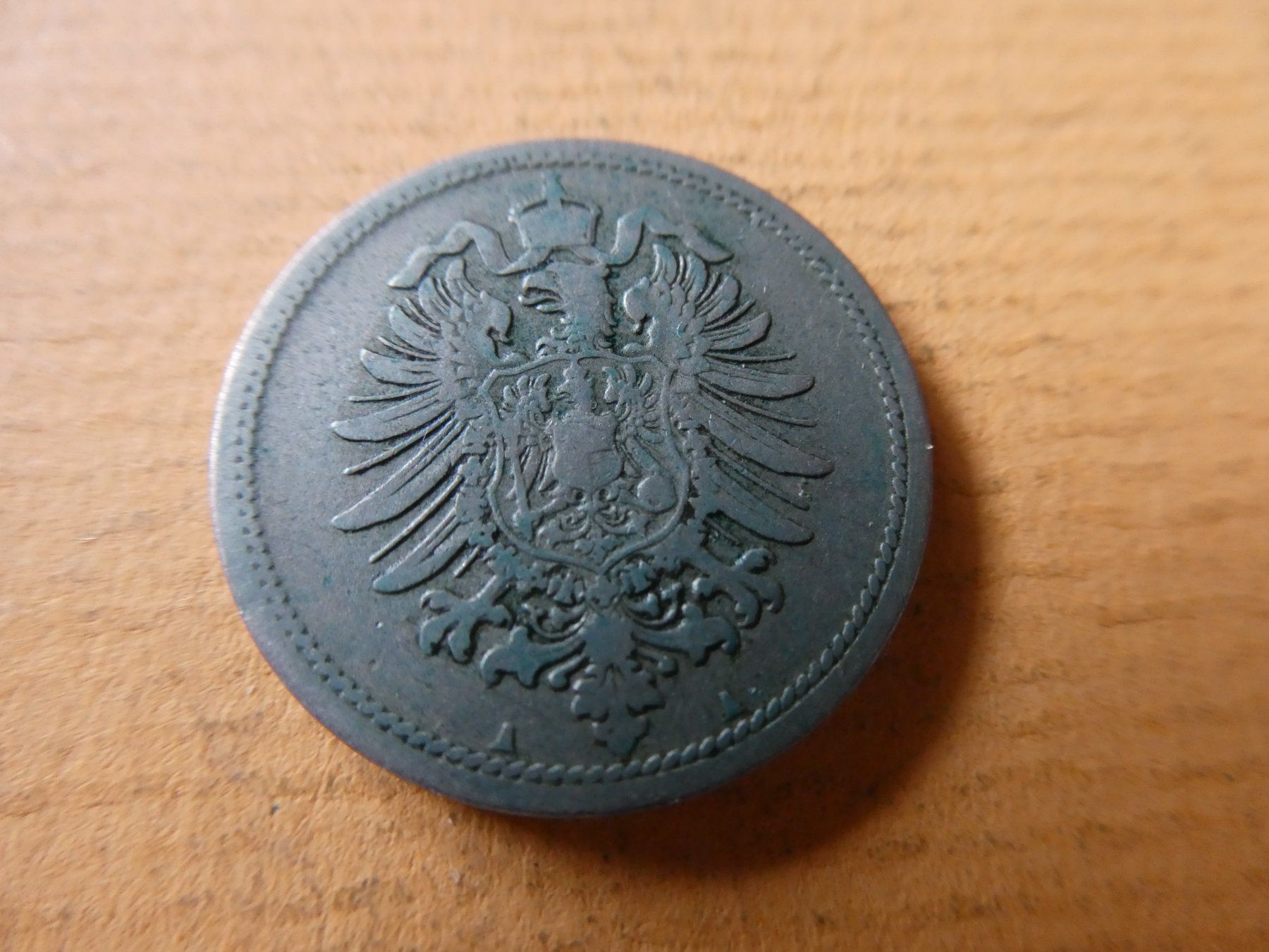 Alle Münzen: Dt. Reich 1875 A, 10 Pfennig – Gebraucht aus Hinterforst von Rohusri 1
