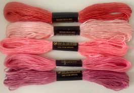 5x Stickgarn neu
