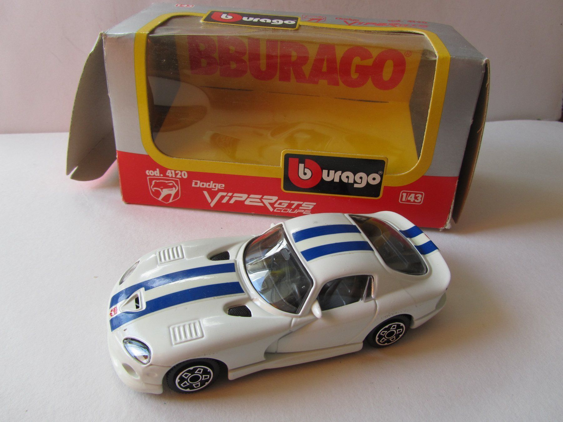Bburago Modellini d'auto: Dodge Viper GTS Coupé, Burago, 1:43 – Usato da Weiningen ZH venduto da dietsch57