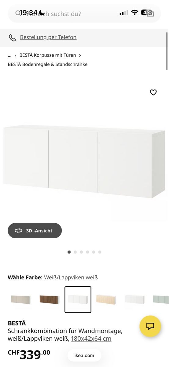 Ikea Mobili TV: Ikea Besta Sideboard / Kommode weiss – Usato da Zürich venduto da jes_cvp6 5