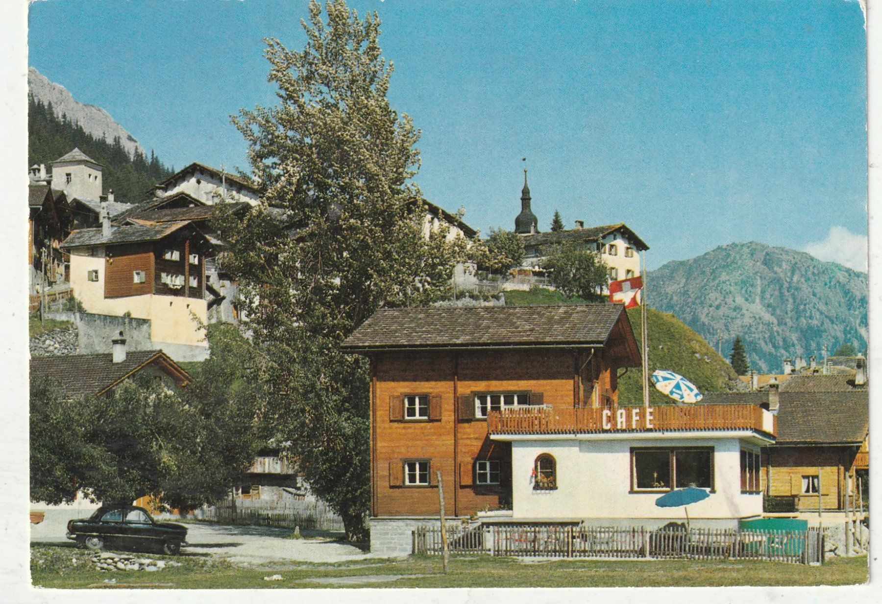 Cartoline postali: Splügen Dorfpartie – Usato da Lumbrein venduto da made02