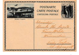 POSTKARTE BERN, FLUGPLATZ, UM 1930